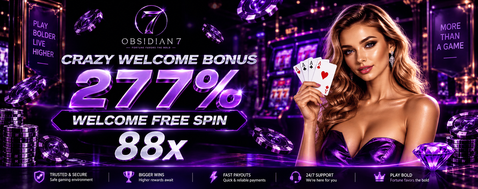 OBSIDIAN7 Welcome Bonus